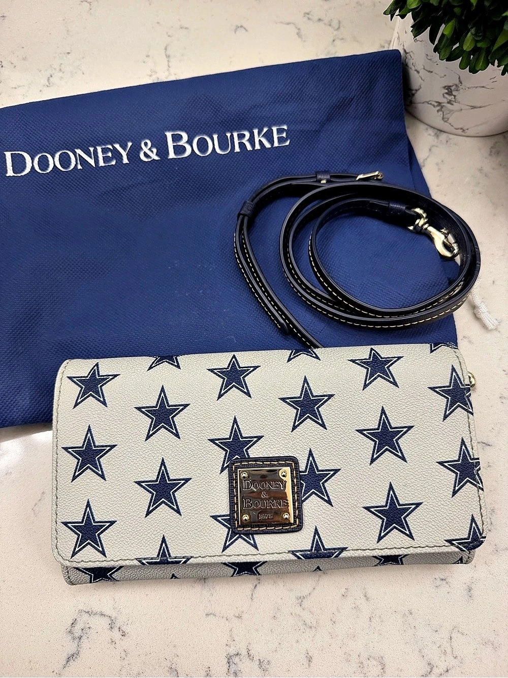 Dooney & Bourke NFL Cowboys Continental Clutch Crossbody Bag